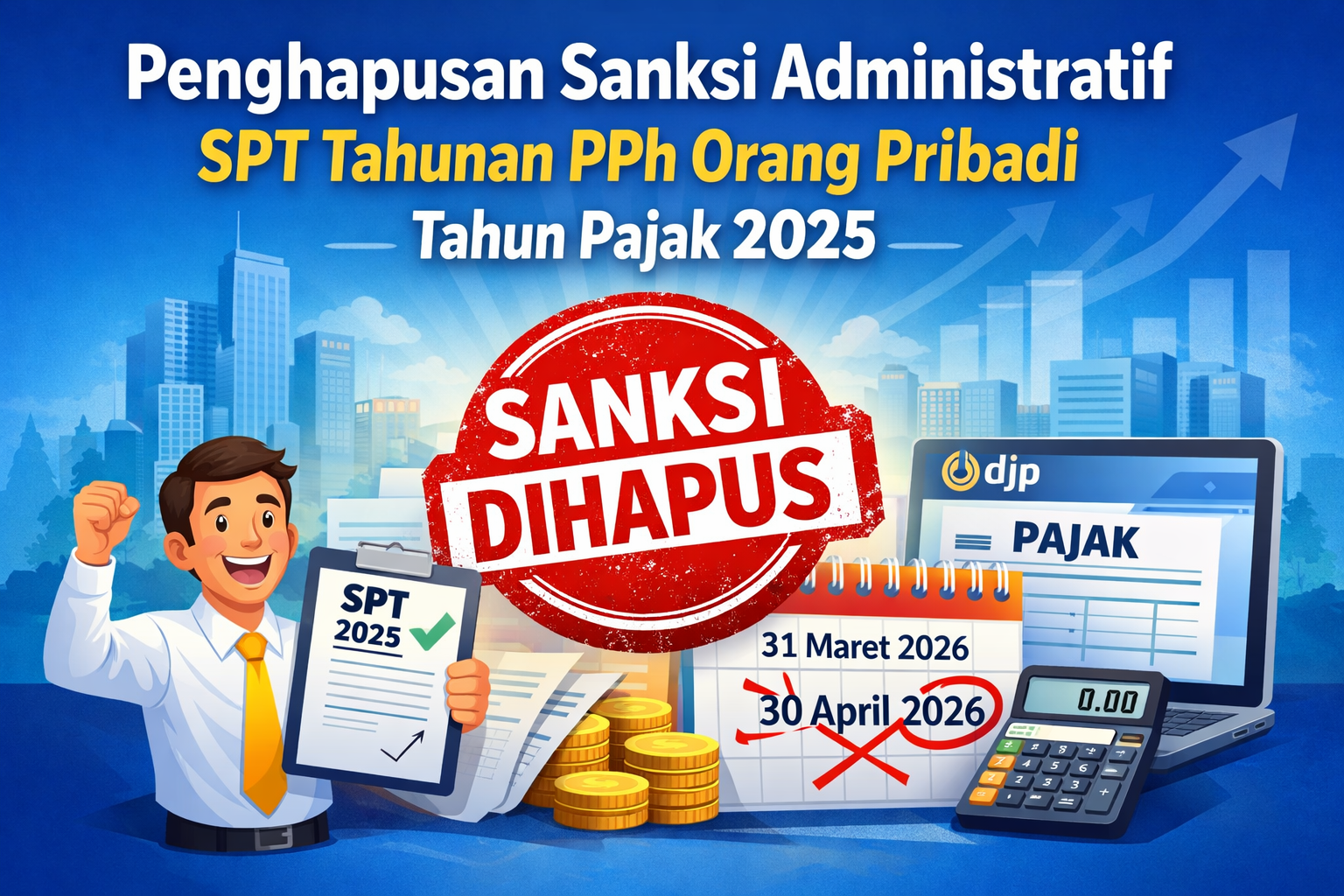 Kebijakan Penghapusan Sanksi Administratif SPT Tahunan PPh Orang Pribadi Tahun Pajak 2025